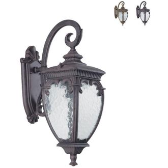 Maytoni Maytoni - Fleur Farol De Pared Exterior Negro Con Oro, Ip44