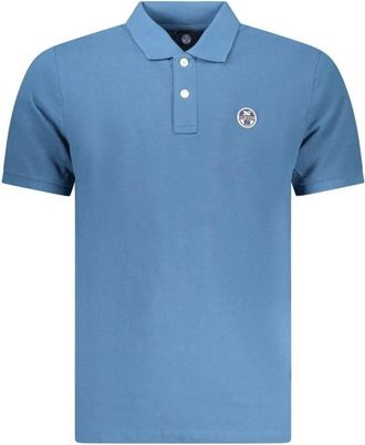 North Sails Polo shirt van katoen met klassiek design - Heren - Polos - Blauw - 3XL - Katoen - Tops