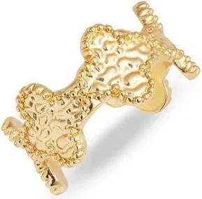 Karine Sultan Molten Clover Ring in Gold at Nordstrom