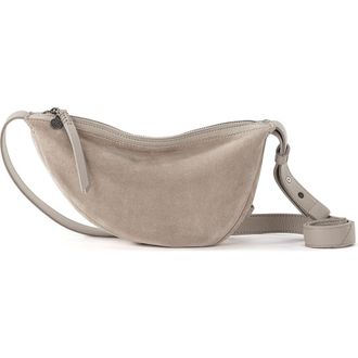 The Sak Tess Sling Leather Bag in Sand Suede Block at Nordstrom