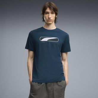 Puma T-shirt PUMA Sport Logo Play da uomo, Accessori, Blu, XXL