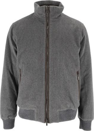 PESERICO Structured High Collar Zip Outerwear Jacket