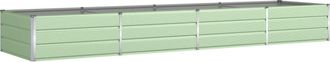 vidaXL Jardinera Verde Pastel 385 X 100 X 45 Cm Acero Galvanizado Vidaxl
