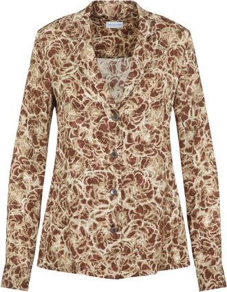 Dries Van Noten Brown Colla Viscose Shirt-Donna