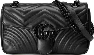 Gucci (WMNS) Gucci GG Marmont Matelasse Shoulder Bag Small Black 443497-DTDFV-1000