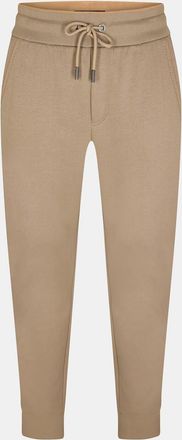 HUGO BOSS Mens Schiller Solid Patterned Slim Joggers in Brown - Size 2XL