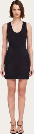 Ferragamo Women Suede mini dress Black