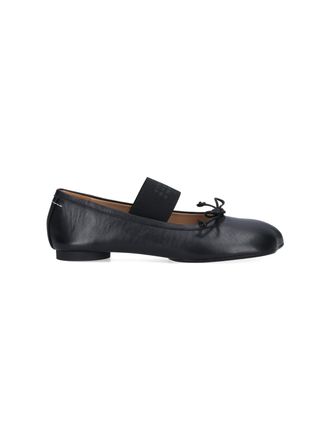 Maison Margiela Black Anatomic Nappa Leather Flats