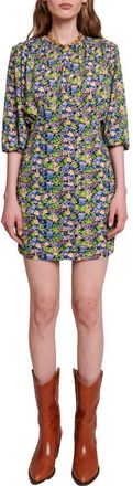 Maje Risoleur Floral Print Minidress in Multico Print at Nordstrom, Size 4