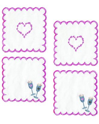 Tiramisu Set Of 4 Cheers To Love Cocktail Napkins