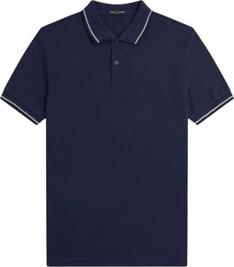 Fred Perry Hombre, Camisetas, Azul, Talla: S