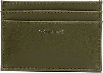 Matt & Nat Womens Max Vintage Vegan Card Holder In Olive