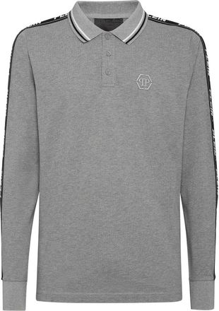 Philipp Plein Tops, Heren, Grijs, 3Xl, Katoen, Polo shirt LS