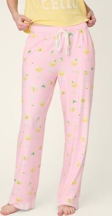PJ Salvage La Dolce Spritz Pajamas Pants in Pastel Pink at Nordstrom, Size X-Large