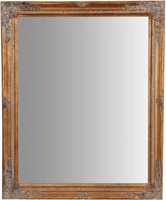 Biscottini International Biscottini - Espejo De Pared De Colgar Vertical/horizontal 37x3x47 Cm Con Efecto Oro Envejecido