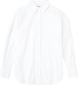 Closed Aansluitende Blouse - Dames - Overhemden - Wit - M - Overhemden