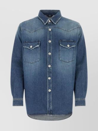 Burberry denim loose-fit shirt