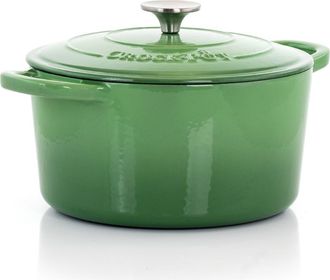 Crock-pot Artisan 2 Piece 5 Quarts Enameled Cast Iron Dutch Oven in Pistachio Green at Nordstrom