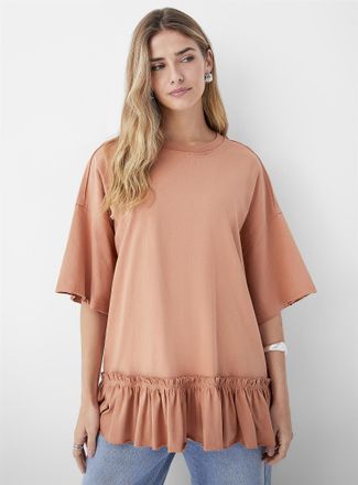 Icone Womens Ruffled oversized T-shirt