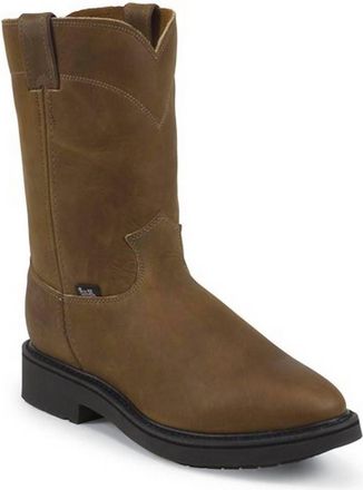 Justin Mens Work Boot In Aged Bark