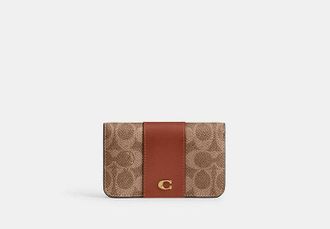 Coach Essential Slim Card Case In Signature Canvas