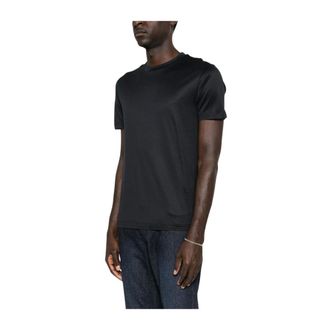 Emporio Armani T-Shirts, male, Blue, Size: 3XL Crew Neck T-Shirt