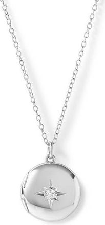 Astley Clarke Silver Biography Midi Locket Necklace in Sterling Silver at Nordstrom