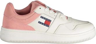 Tommy Hilfiger Rosa Leather Sneaker - Dames - Sneakers - Veelkleurig - 39 EU - Leer - Schoenen