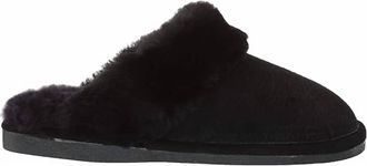 Old Friend Footwear Womens Scuff Slipper In Black/grey