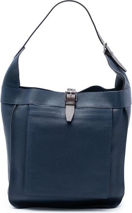 Herm&egrave;s Pre-owned Womens Clemence Marwari Pm - Dark Blue Leather - One Size