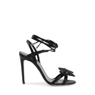 Dee Ocleppo Womens Nancy Sandal - Satin Black - Size UK 5