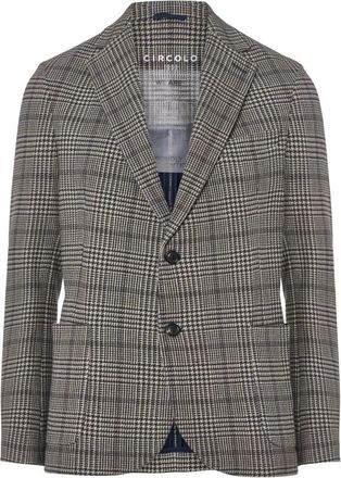 Circolo 1901 Geruite Blazer Americana Stijl - Heren - Blazers - Bruin - M - Katoen - Jassen