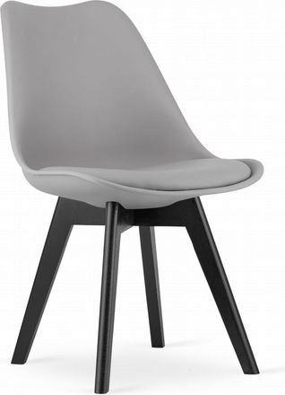 OEM Silla Escandinava Moderna Para Cocina-comedor Mileo Premium Gris Oscuro Eco