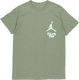 Travis Scott Cactus Jack x Jordan Crossover Pattern Short Sleeve Green TC-305