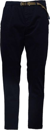 White Sand Adjustable Waist Flap Pocket Gabardine Pants
