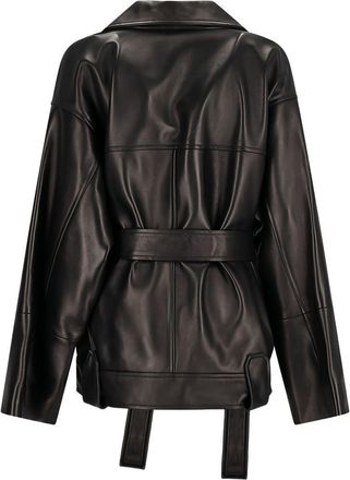 Khaite Womens Jacket Alder Black Lambskin
