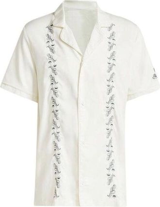 adidas Original Leisure Bowling Shirt Asia Sizing White IS0194