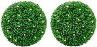 vidaXL Bolas De Boj Artificial Con Luces Led 2 Unidades 55 Cm Vidaxl
