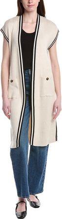 T Tahari Extended Sleeve Long Vest