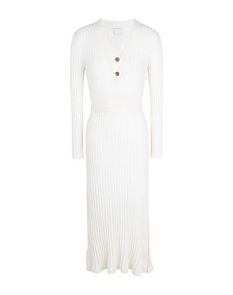 8 by YOOX KNIT L/SLEEVE BELTED MIDI SHIRT DRESS