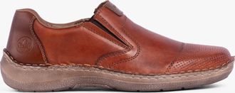 Rieker 03056-24 Mens Shoes Brown Leather - Size 7.5 Wide Fit (UK Shoe)