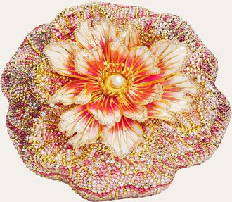 Judith Leiber Magnolia Crystal Clutch Bag