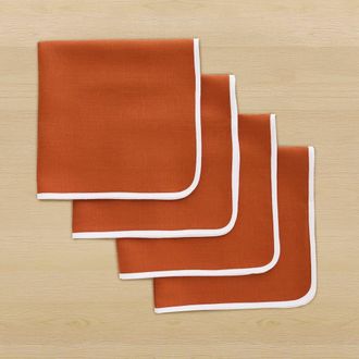 Solino Home Linen Dinner Napkins - Kensington, 20 x 20 in Cinnamon at Nordstrom, Size Large
