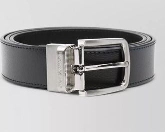 Emporio Armani grained leather belt