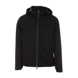 Herno Zip-Up Hooded Jacket - male - Herno - Light Jackets - Black - M - Jackets
