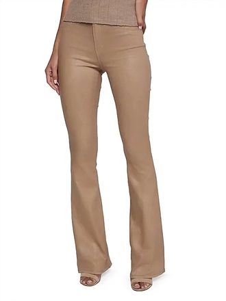 L'agence Marty High Rise Flare Jean In Cappuccino Coated