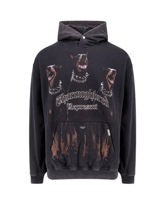 Represent Black Vintage Hoodie