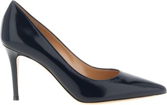 Gianvito Rossi Blue Lamb Leather High Heel Womens Pumps