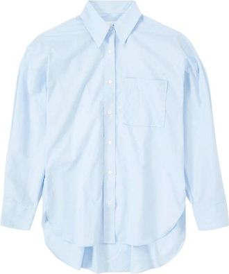 Closed Blauwe Top - Dames - Overhemden - Blauw - M - Katoen - Overhemden