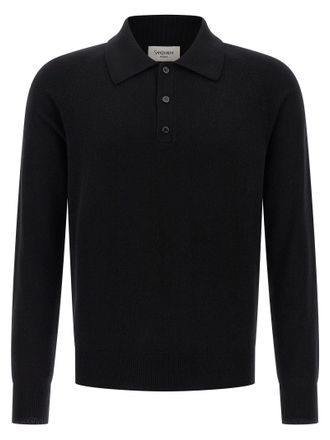 Saint Laurent Wool Polo Shirt